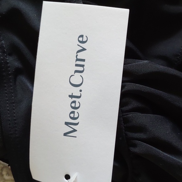 NWT Meet.Curve 4XL Black Ruffle Bikini Top - Picture 5 of 9